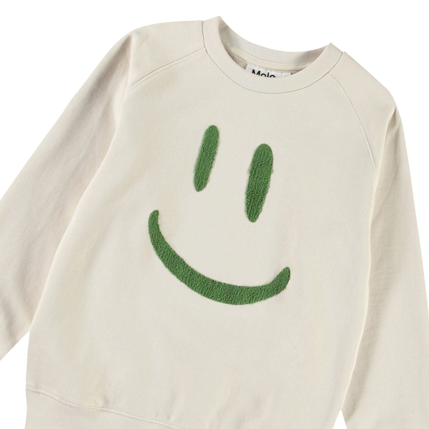 Sudadera “Smile” – Molo (Beige/Verde)