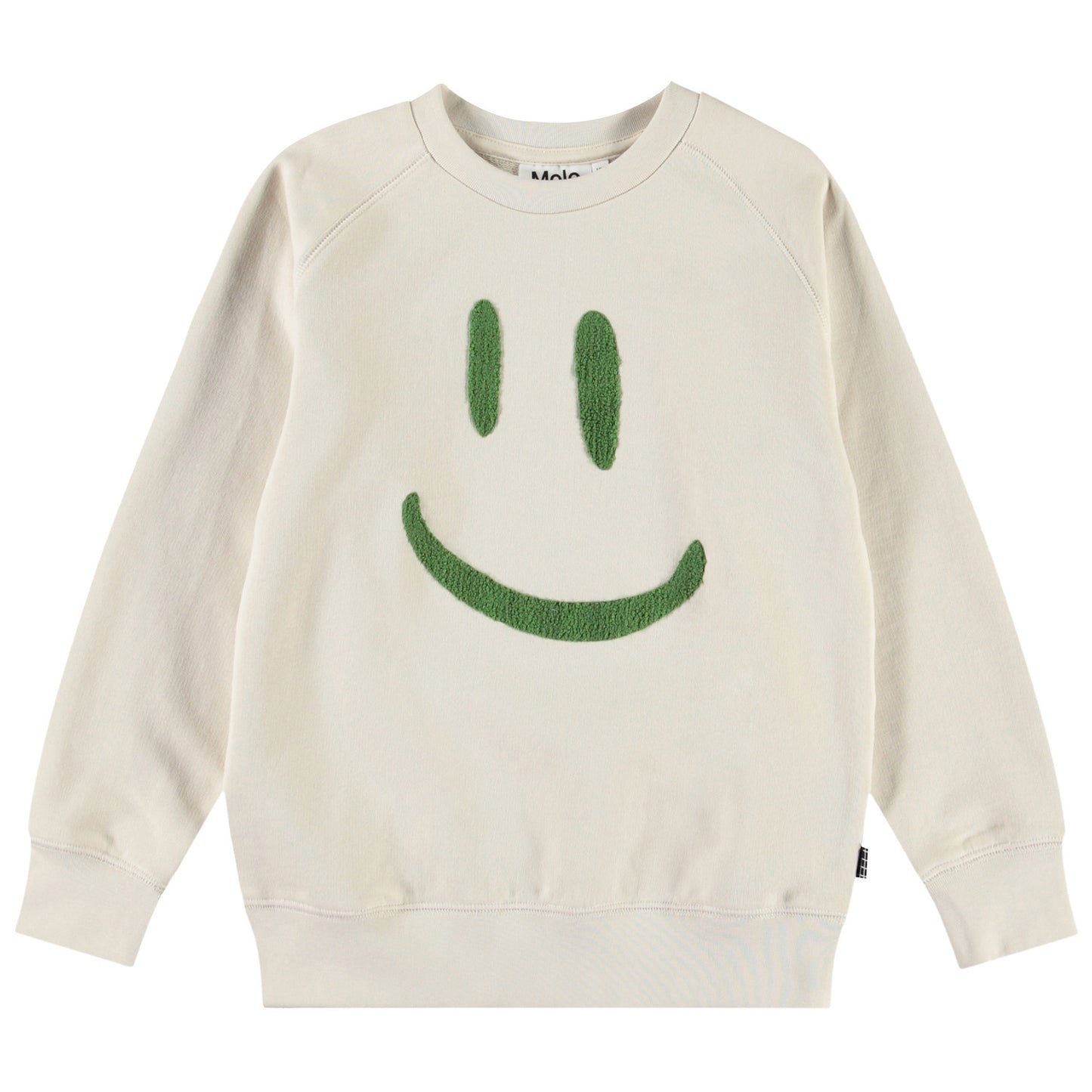Sudadera “Smile” – Molo (Beige/Verde)