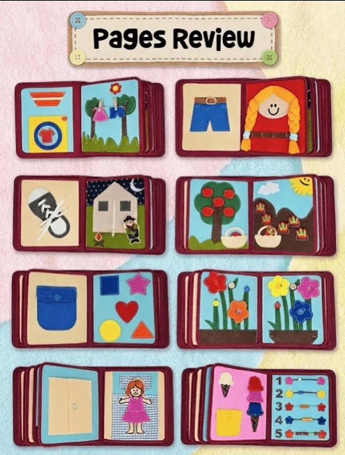 Libro Sensorial Mi Dia a Dia + Mochila Dinosaurio – My First Book