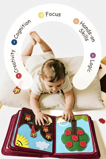 Libro Sensorial Mi Dia a Dia + Mochila Dinosaurio – My First Book