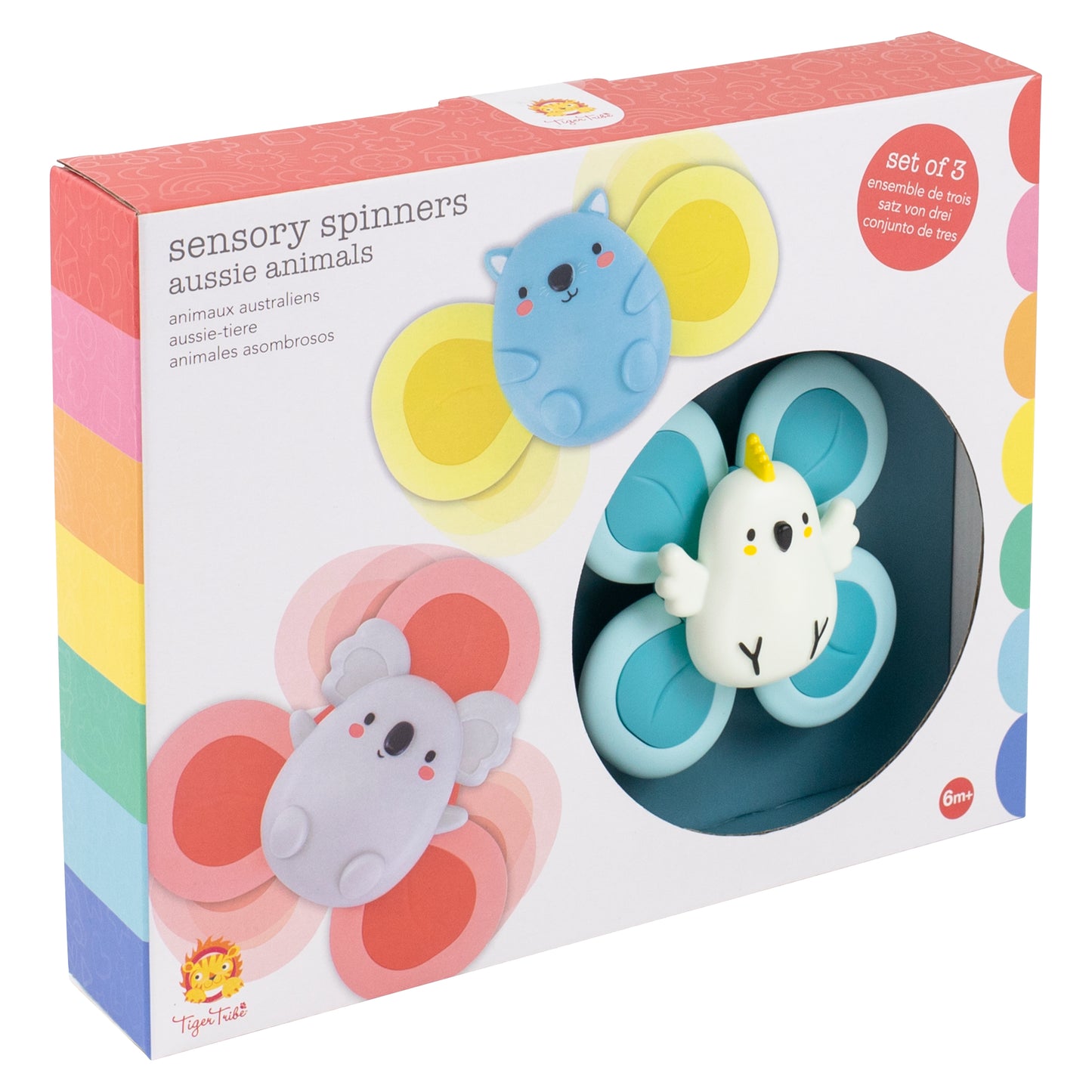 Spinners Sensoriales – Animales Aussie – Tiger Tribe