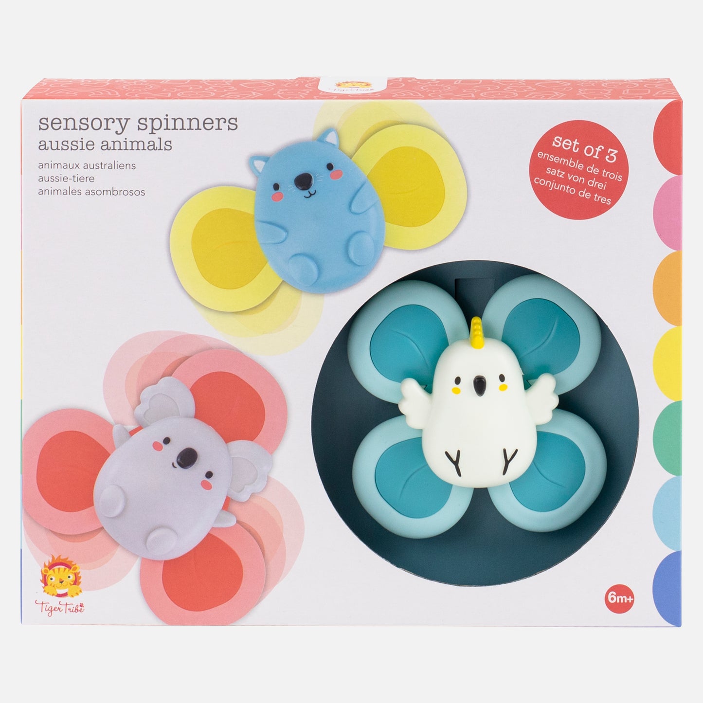 Spinners Sensoriales – Animales Aussie – Tiger Tribe