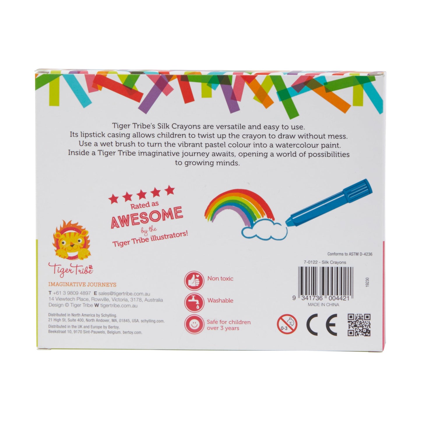 Crayones de Seda – Set de 8 – Tiger Tribe