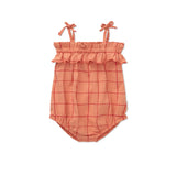 Mono con Tirantes y Estampado de Cuadros – Rosa Empolvado | Sproet & Sprout
