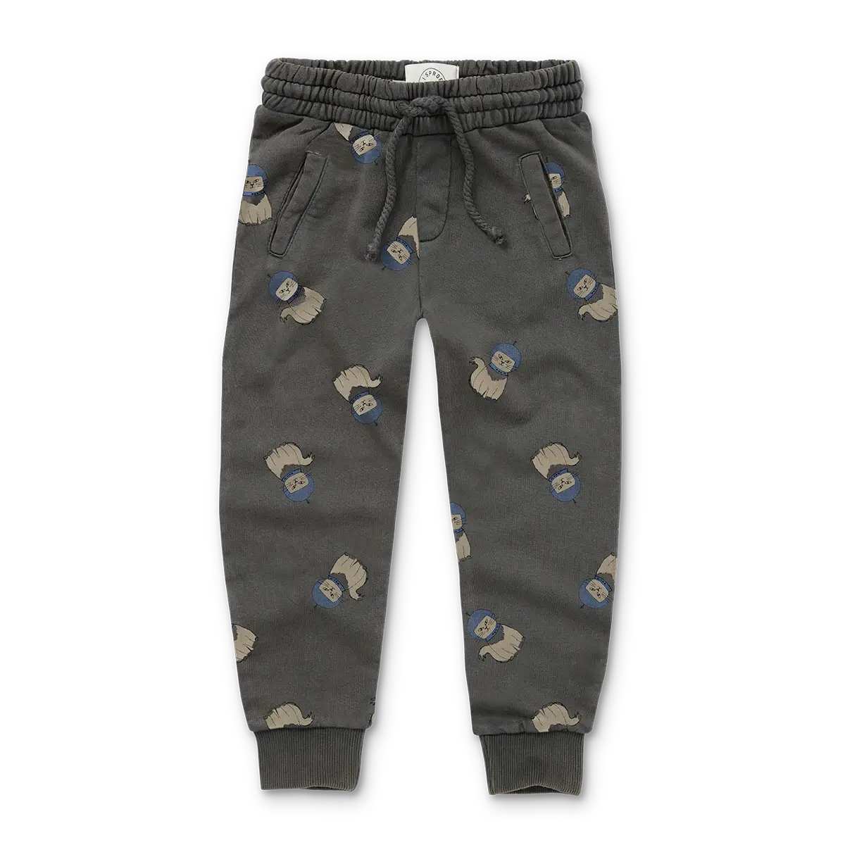 Pantalón Jogger Gato Espacial – Washed Black | Sproet & Sprout