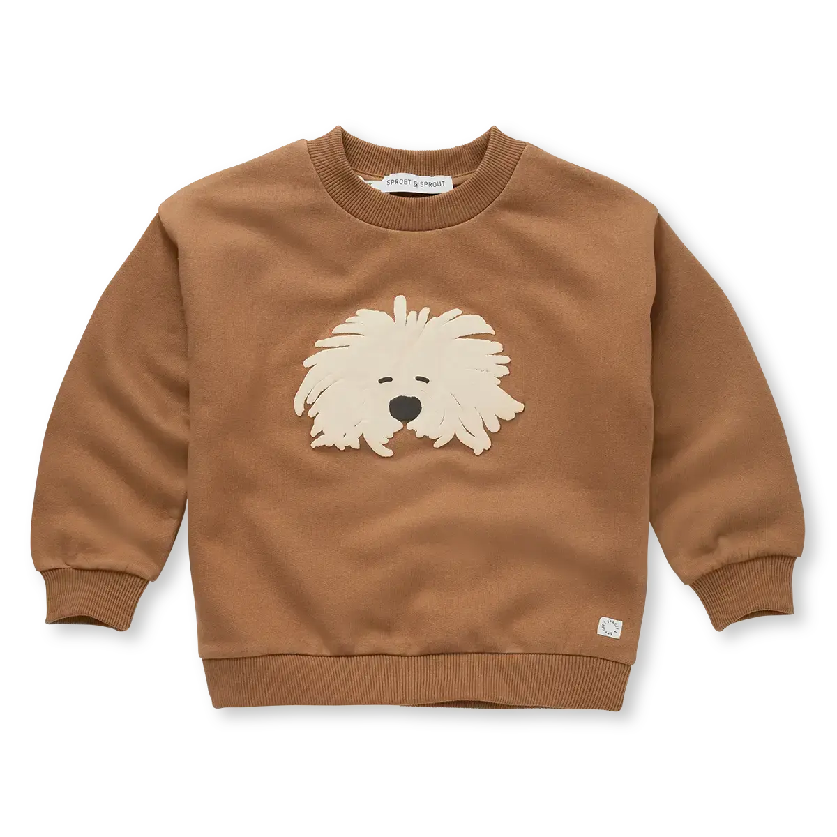 Sudadera Perro Bigotudo – Mocca | Sproet & Sprout