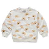 Sudadera Estampado Perro Bigotudo – Gris Jaspeado Claro | Sproet & Sprout