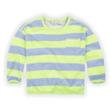 Sudadera de Rizo con Estampado de Rayas – Cítrico | Sproet & Sprout