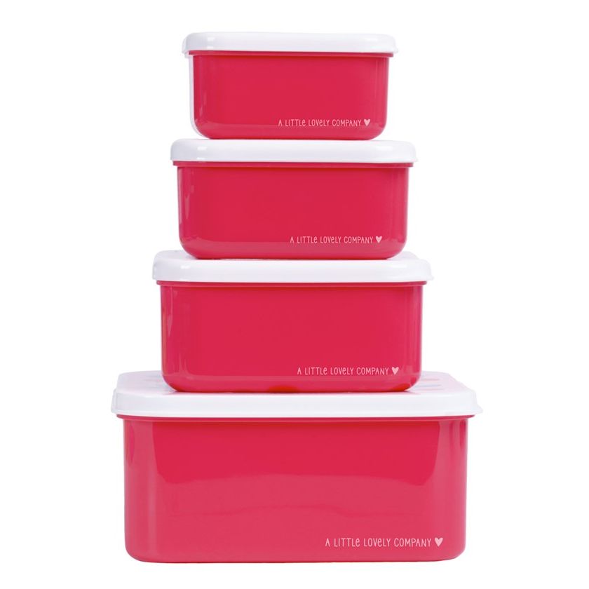 Set de 4 Cajitas Snack Cereza - A Little Lovely Company