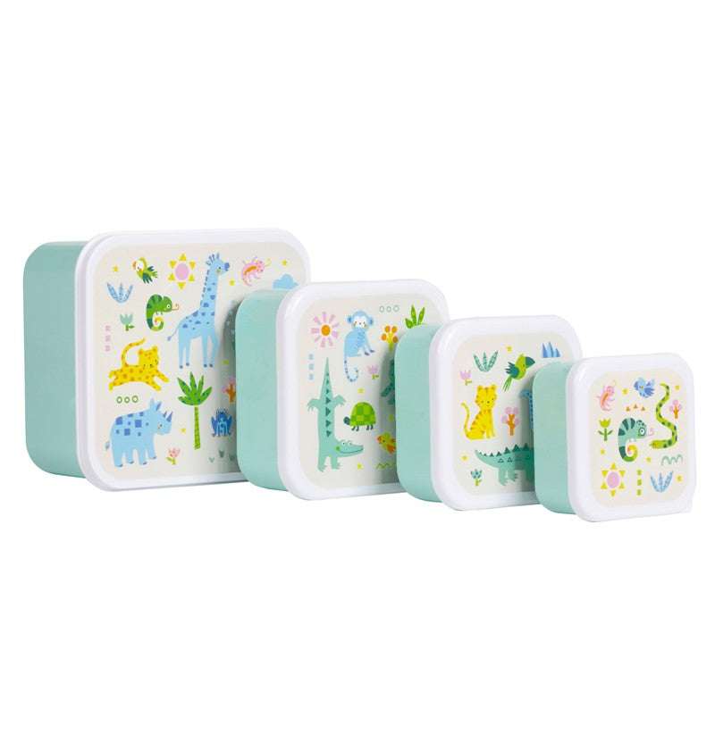 Set de 4 Cajas de Snacks Jungle – A Little Lovely Company