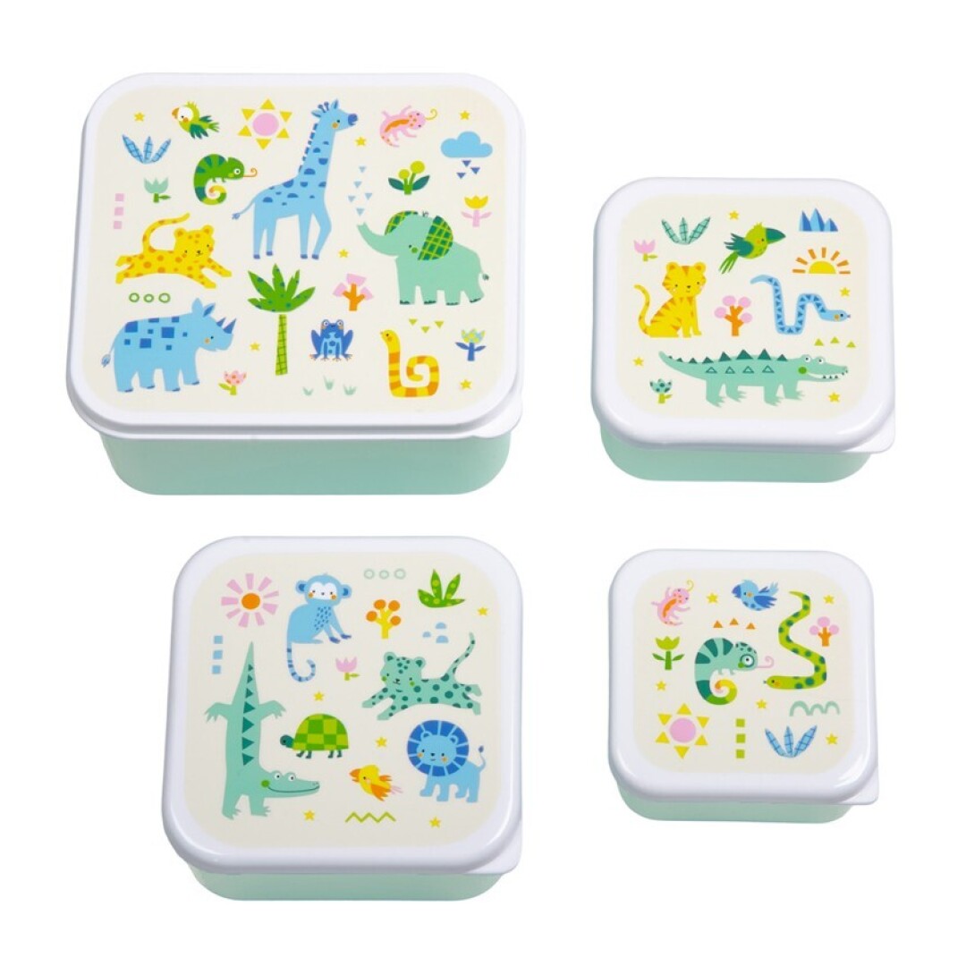 Set de 4 Cajas de Snacks Jungle – A Little Lovely Company