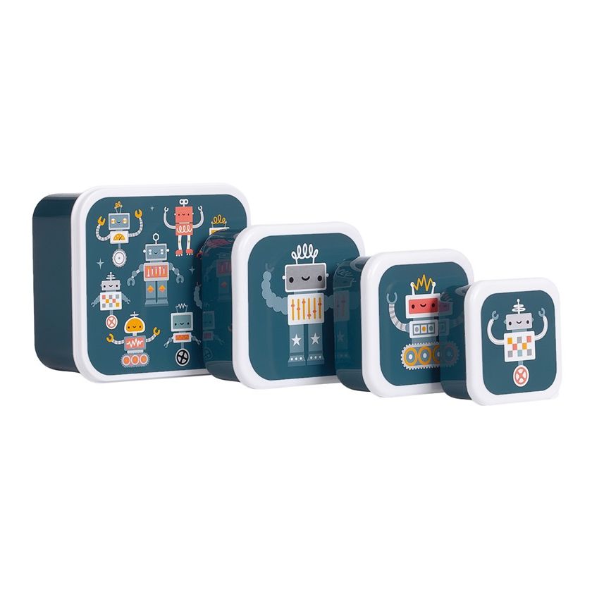 Set de 4 Cajas de Snacks Robots – A Little Lovely Company