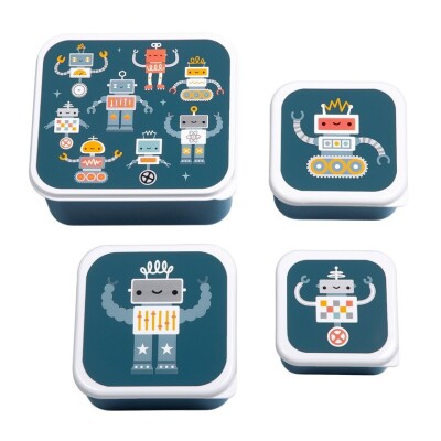 Set de 4 Cajas de Snacks Robots – A Little Lovely Company