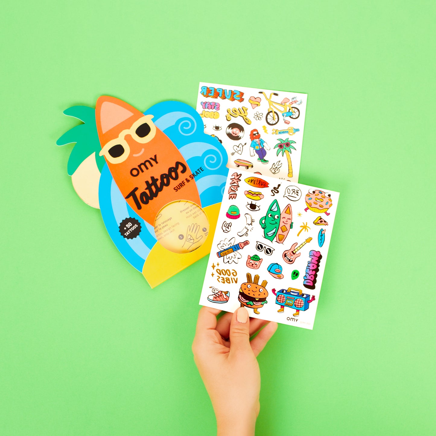 Tatuajes Temporales "Surf & Skate" – OMY