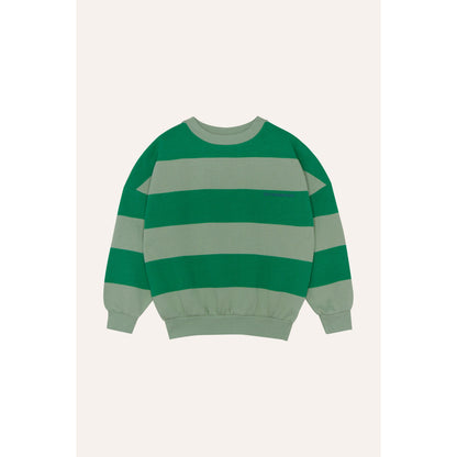 Sudadera Rayas Anchas Verde & Salvia |- The Campamento