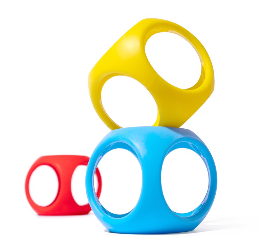 Set de 3 Pelotas Sensoriales Oibo Colores Primarios - Moluk