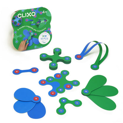 Itsy Pack Verde y Azul 18 piezas · Clixo