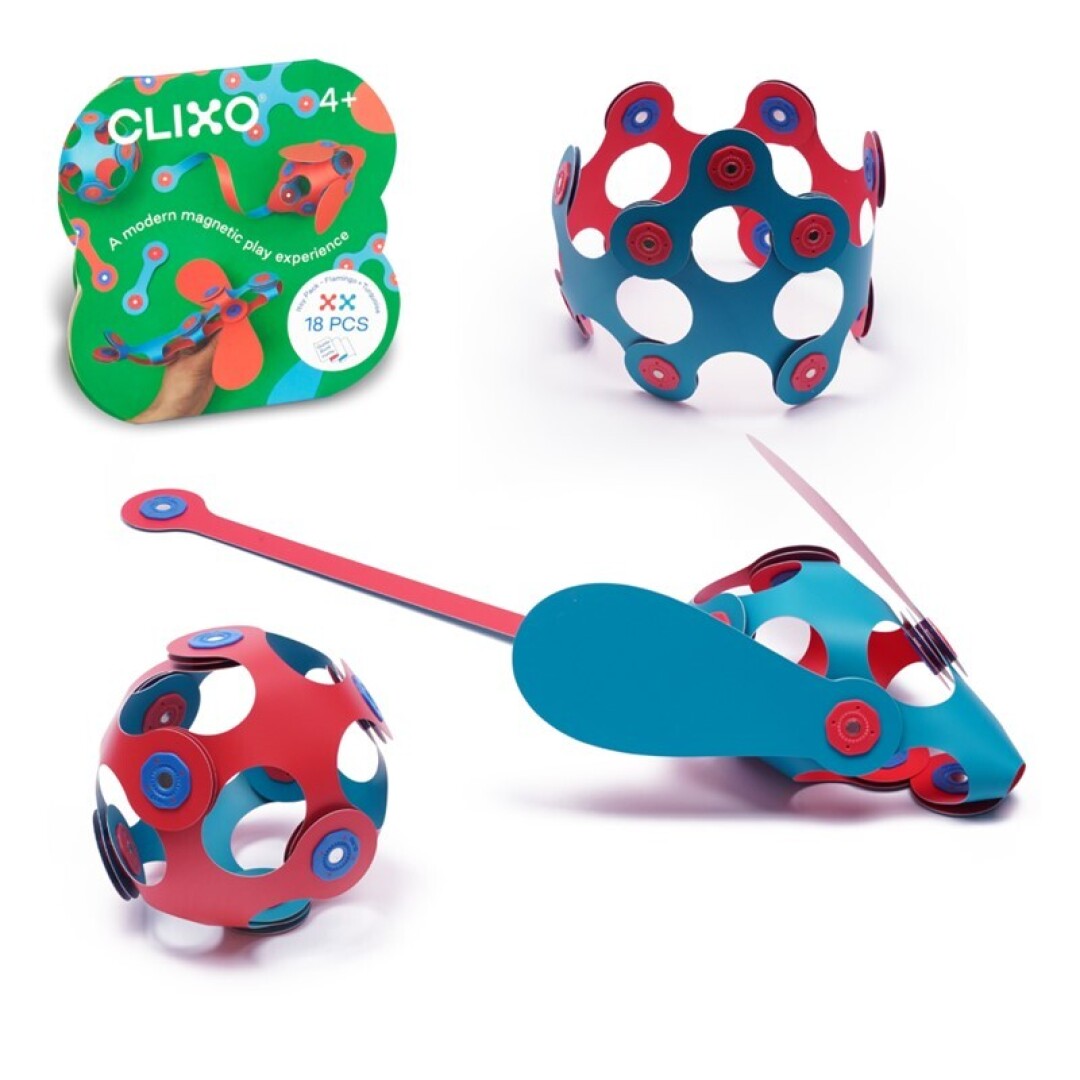 Itsy Pack Flamingo y Turquesa 18 piezas · Clixo