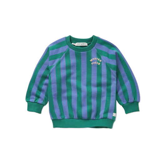 Sudadera Master Piece Stripes Green & Blue - Sproet & Sprout