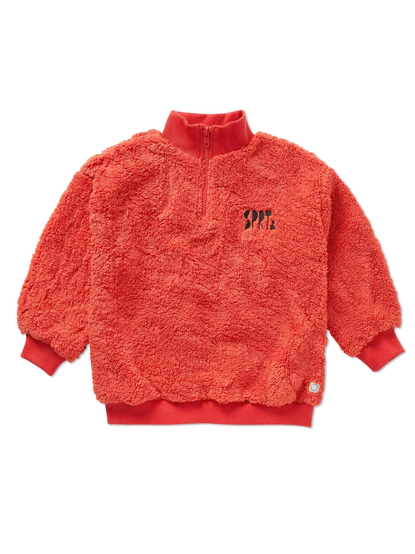 Sudadera Anorak Teddy Vivid Red · Sproet & Sprout