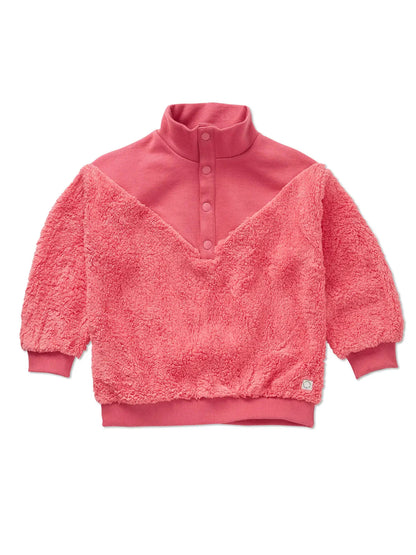 Sudadera Anorak Teddy Vivid Red · Sproet & Sprout