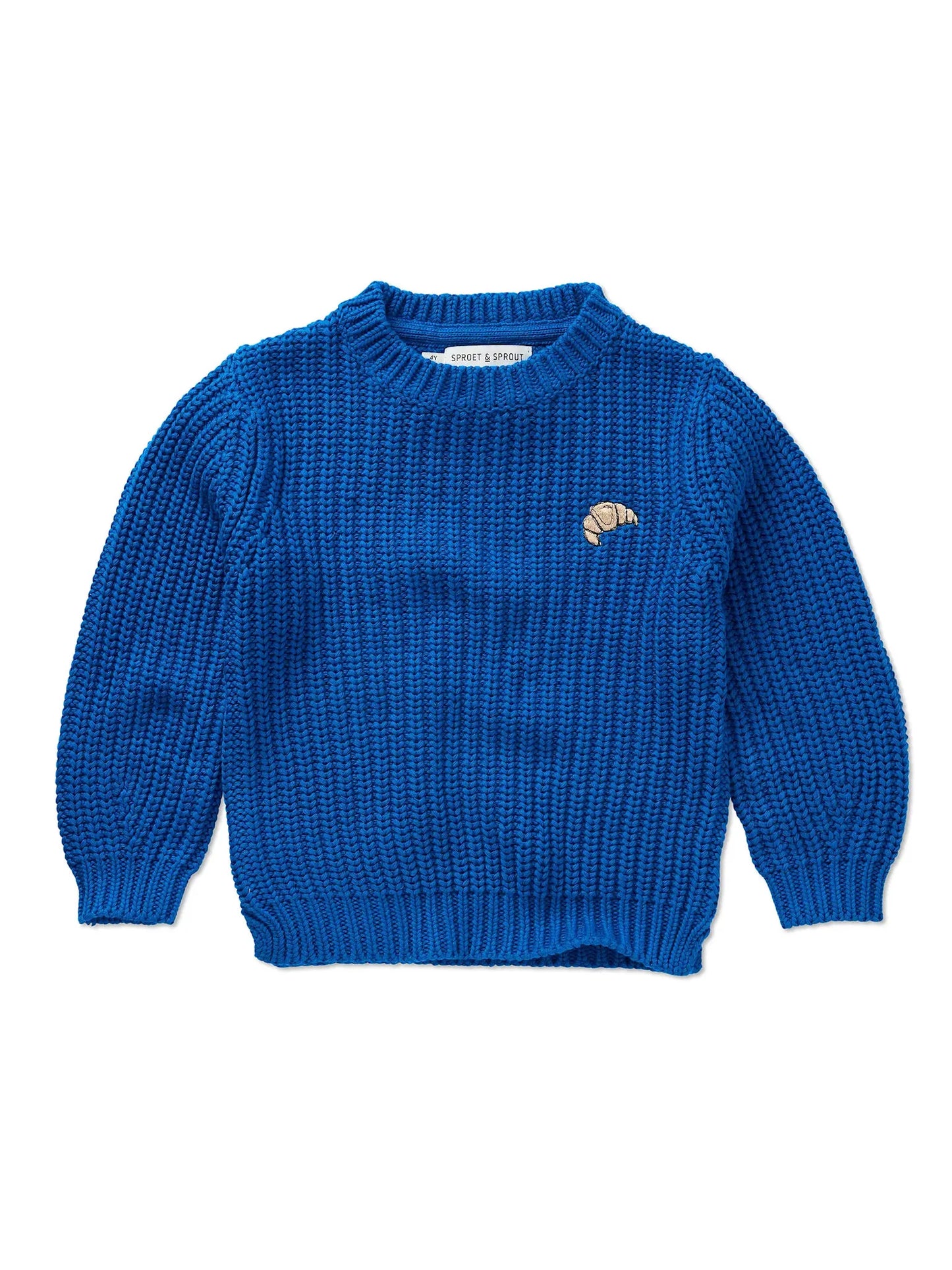 Jersey de punto trenzado Blueprint Blue - Sproet & Sprout