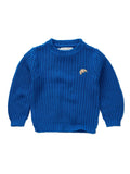 Jersey de punto trenzado Blueprint Blue - Sproet & Sprout