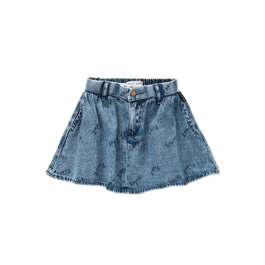 Falda vaquera azul estampada -  Sproet & Sprout