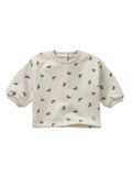 Sudadera bebé Croissant Print Ivory Melee - Sproet & Sprout