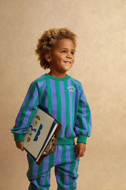 Sudadera Master Piece Stripes Green & Blue - Sproet & Sprout