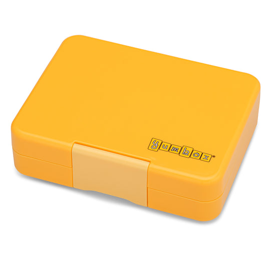 Yumbox Snack 3 Compartimentos –  Yellow con Bandeja Shark