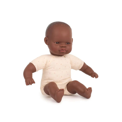 Miniland “My Friends & Me” – Muñeco Bebé Africano 32 cm (Cuerpo Blandito)
