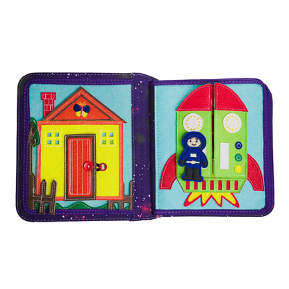 Libro Sensorial Space Busy Book + Mochila – My First Book
