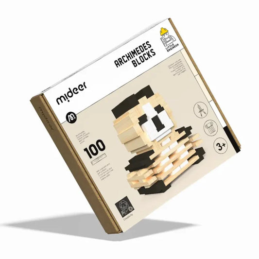 Bloques de Madera Archimedes – 100 piezas | Mideer