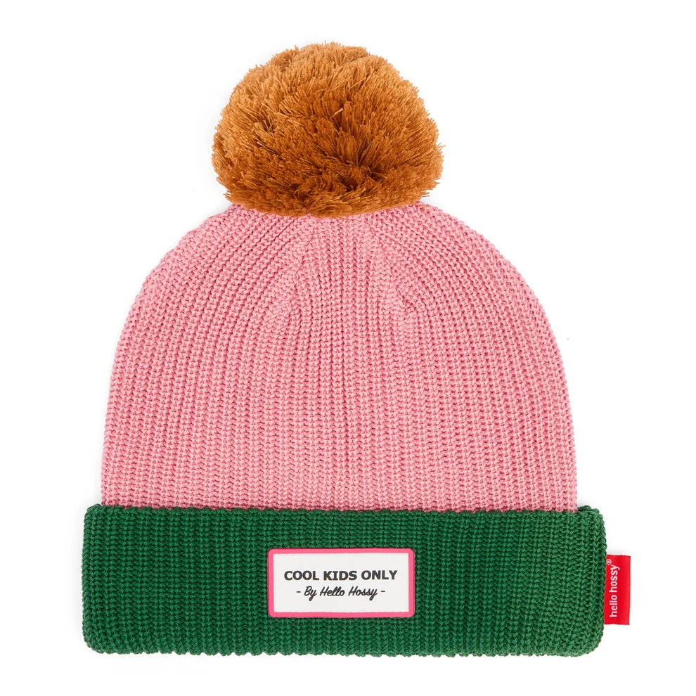 Gorro Color Block rosa y verde – Hello Hossy