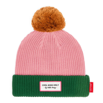 Gorro Color Block rosa y verde – Hello Hossy
