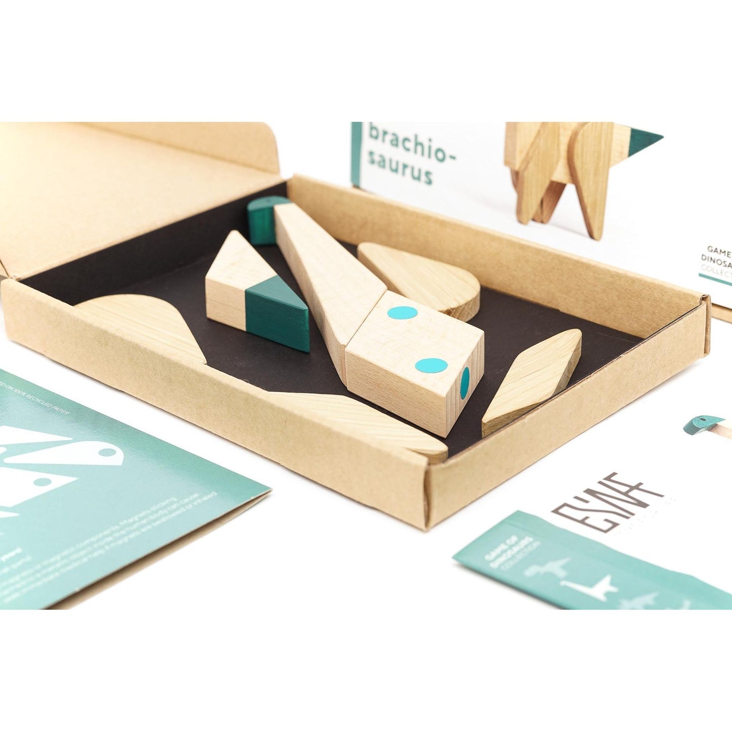 Brachiosaurus de Madera Magnético – Esnaf Toys