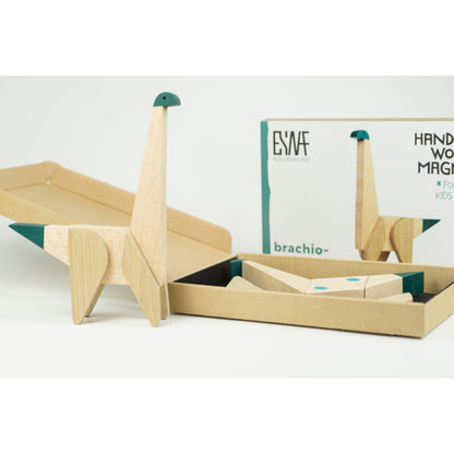 Brachiosaurus de Madera Magnético – Esnaf Toys