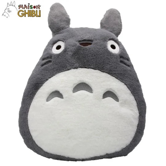 Totoro Nakayoshi Gray Cushion - Studio Ghibli