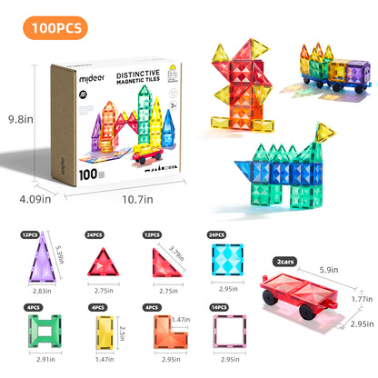 Bloques Magneticos 100 piezas Mideer
