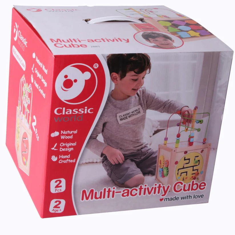 Cubo de Actividades de Madera – Classic World