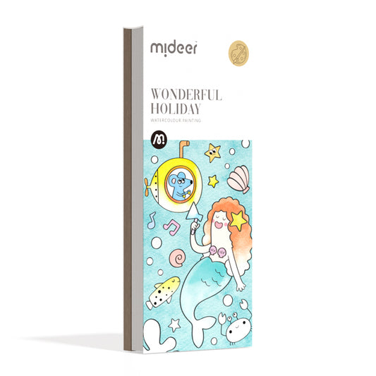 Libreta de Acuarela de Viaje "Vacaciones Maravillosas" Mideer