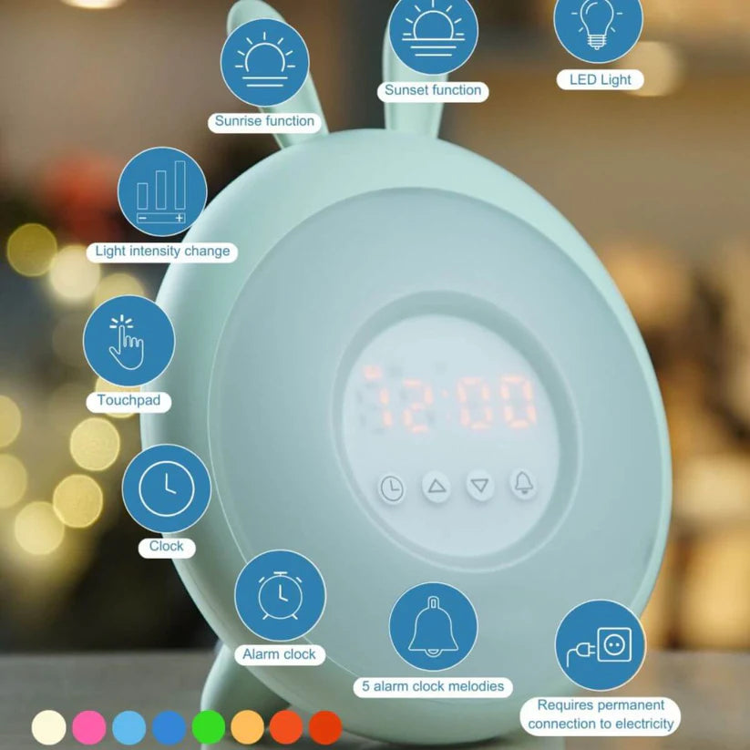 Despertador Lámpara Conejo Verde | Rabbit & Friends