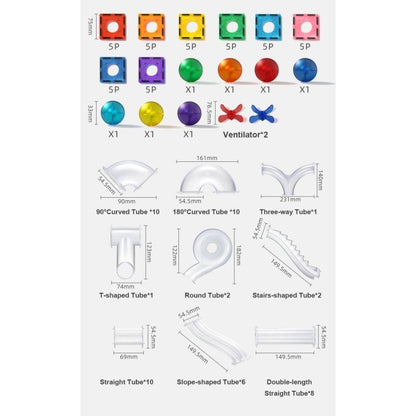 Bloques Magneticos con Bolas 100 piezas Mideer