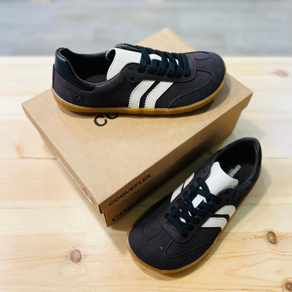 Zapatillas Barefoot Gris Antracita & Blanco | COQUEFLEX