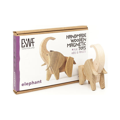 Elefante de Madera Magnético – Esnaf Toys
