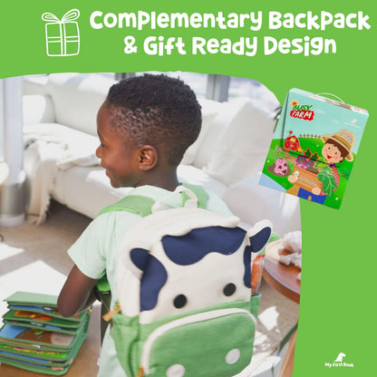 Libro Sensorial Busy Farm + Mochila – My First Book