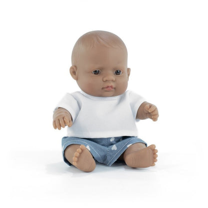 Miniland “My Friends & Me” – Muñeco Bebé Latino 21 cm