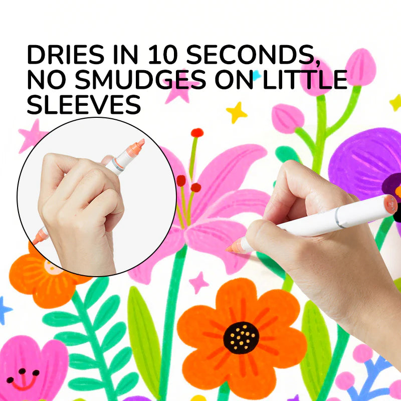 Rotuladores Acrílicos Líquidos Punta Doble – 36 Colores | Mideer
