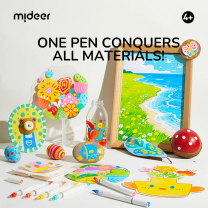 Rotuladores Acrílicos Líquidos Punta Doble – 36 Colores | Mideer